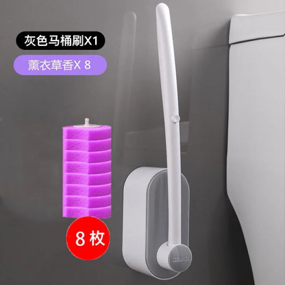 Toilet Scrubber Kit with Self-Cleaning Disposable Pads