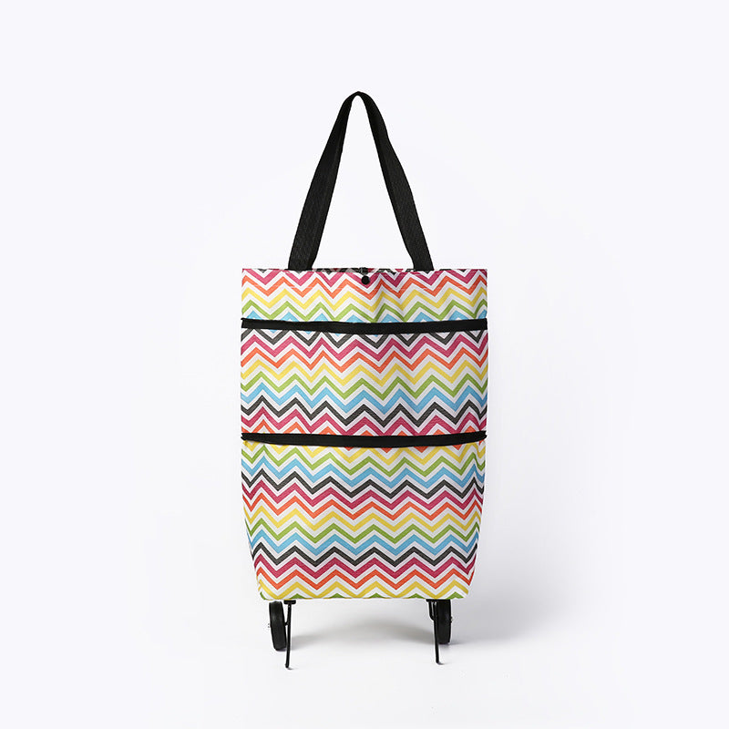 🛍️✨ Convertible shopping tote – hides wheels, holds 20kg, expands with zipper!