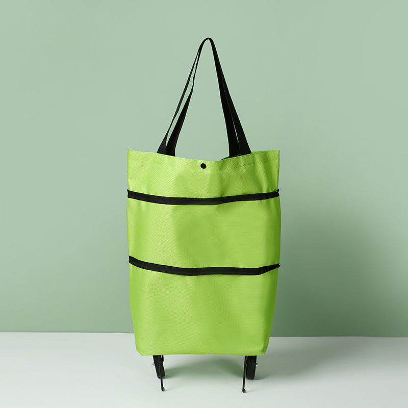 🛍️✨ Convertible shopping tote – hides wheels, holds 20kg, expands with zipper!