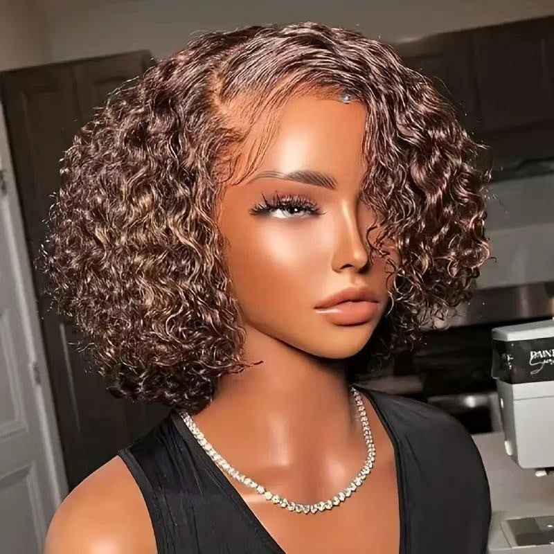 CurlyMe 3 In 1 Half Wig Afro Kinky Curly Glueless Install Half Wig With Draw-string Beginner Friendly