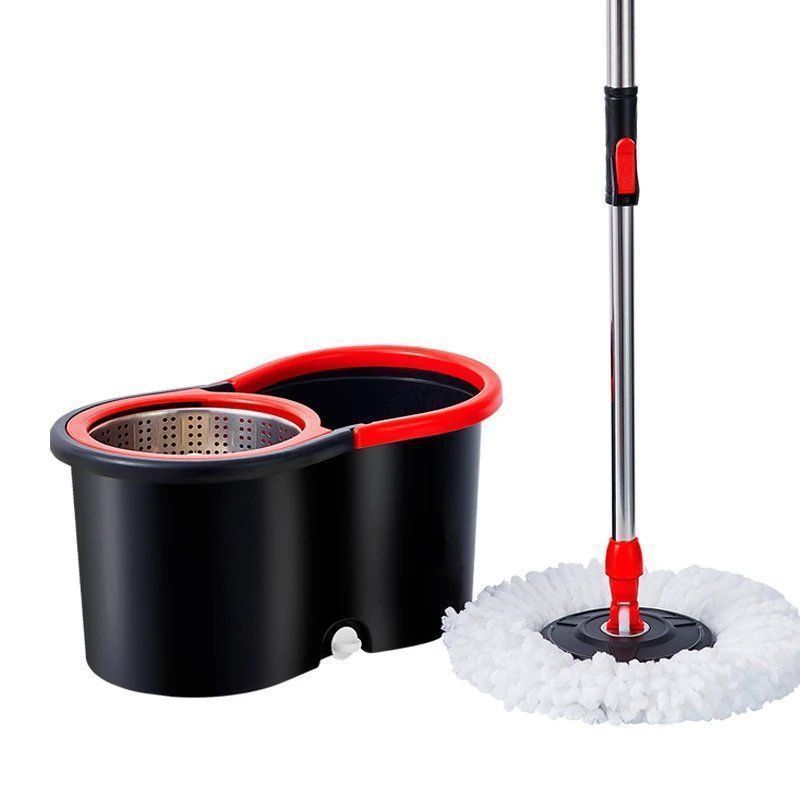 🧹 Spin Mop & Bucket System with Detachable Scrub Brush