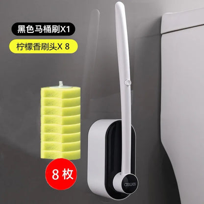 Toilet Scrubber Kit with Self-Cleaning Disposable Pads