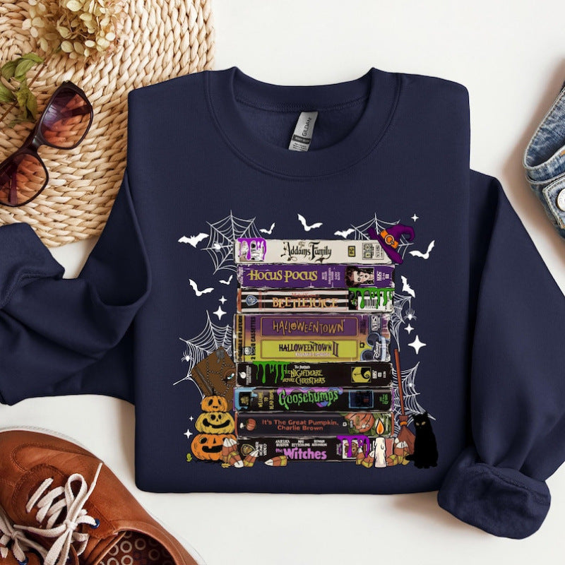 Vintage Halloween Movie Graphic Tee, Retro Spooky Season Shirt for Horror Fans