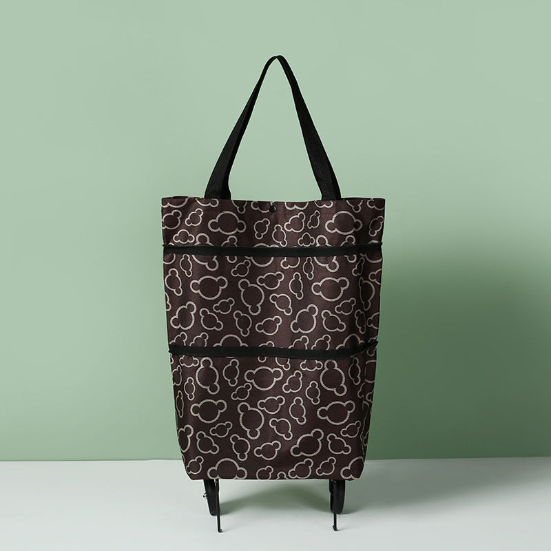 🛍️✨ Convertible shopping tote – hides wheels, holds 20kg, expands with zipper!