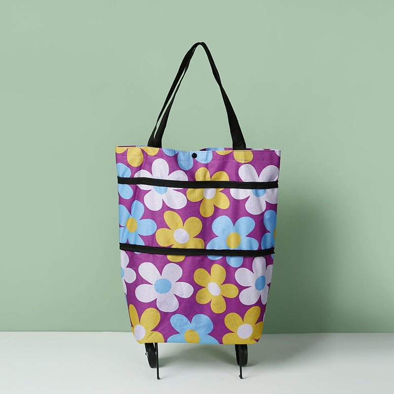 🛍️✨ Convertible shopping tote – hides wheels, holds 20kg, expands with zipper!
