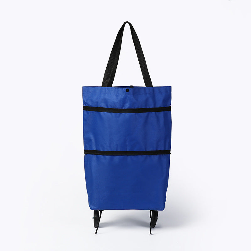 🛍️✨ Convertible shopping tote – hides wheels, holds 20kg, expands with zipper!