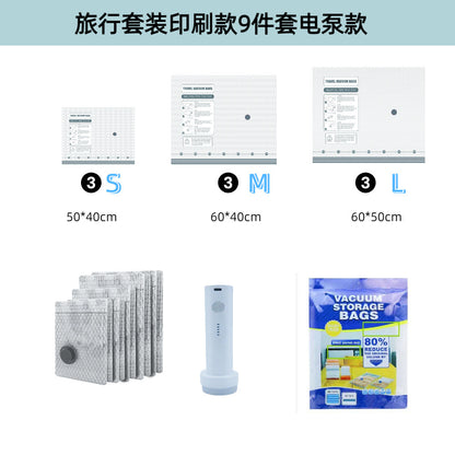 🎁Last day 49% OFF - Cordless Travel Vacuum Storage Compression Bag Set