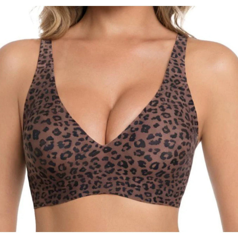 Pack of 3 Jelly Wireless Seamless Deep-V Push-Up Bra