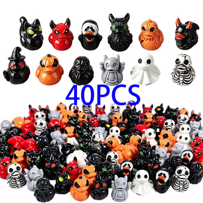 Mini Halloween Devil Duck Decor