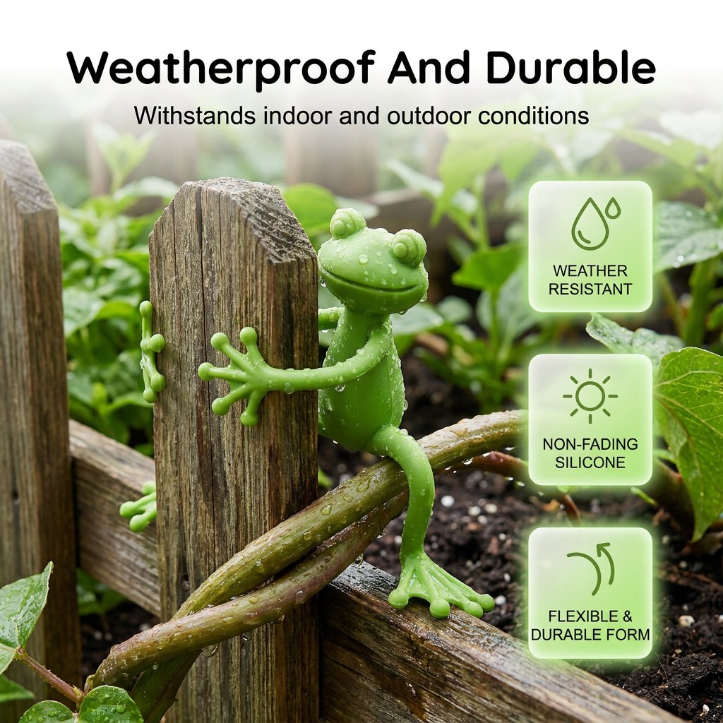 Frog Plant Stand Clips 🐸🌿 Support Climbing Plants Indoors Outdoors Stable Growth