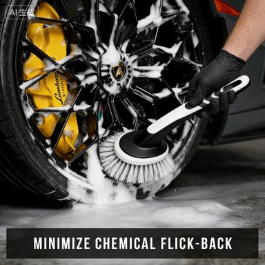 V+ Wheel Barrel Brush, Cleaning Brush for Wheels, 1 Pack