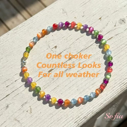 🌈 Sofia Dopamine UV Reactive Beaded Jewelry – Your New Summer Staple