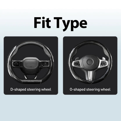 Non-Slip Car Steering Wheel Cover for 15 Inch Wheels