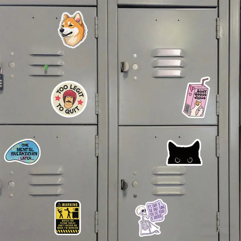 130PCS Funny Saying Sticker Pack ,Suitable for bumpers, safety helmets, water bottles, colleagues, computers