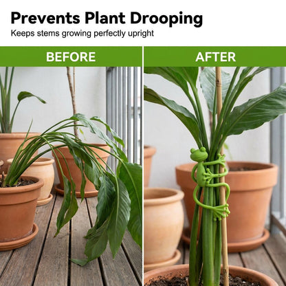 Frog Plant Stand Clips 🐸🌿 Support Climbing Plants Indoors Outdoors Stable Growth