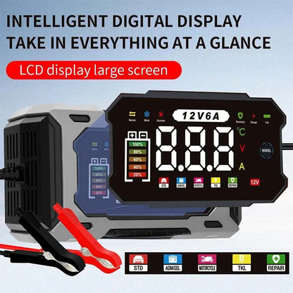 🔌🚗12V/24V Smart Battery Charger, Maintainer & Trickle Charger🔋