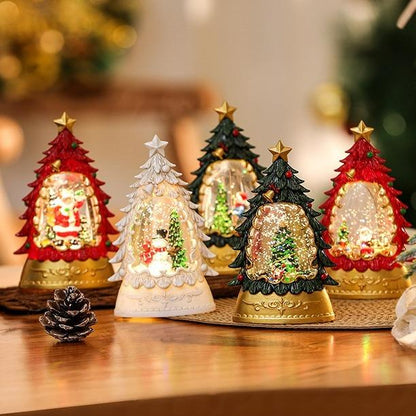 🎄Light Up Christmas Tree Snow Globe Ornament, Musical Xmas Snowball Lantern Gift