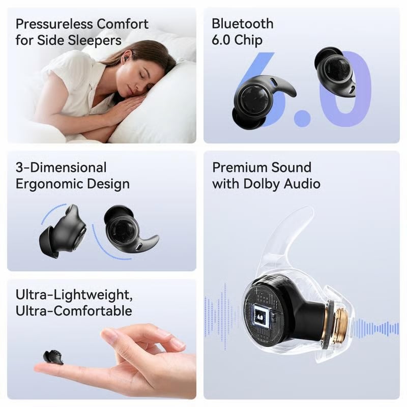 Bluetooth Wireless Earbuds Sleep Earphones