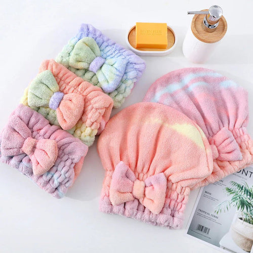 💧Super Absorbent Microfiber Hair Towel Wrap, Quick Dry Hair Turban for Women Long Hair