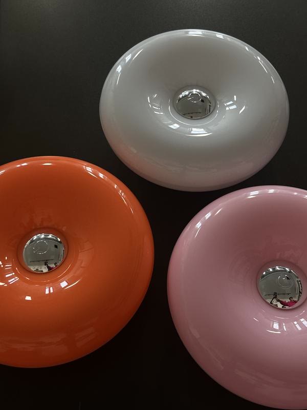 Acrylic-Orange Donut Mood Lamp🍩🌟 Rechargeable Swing Arm Wall Light