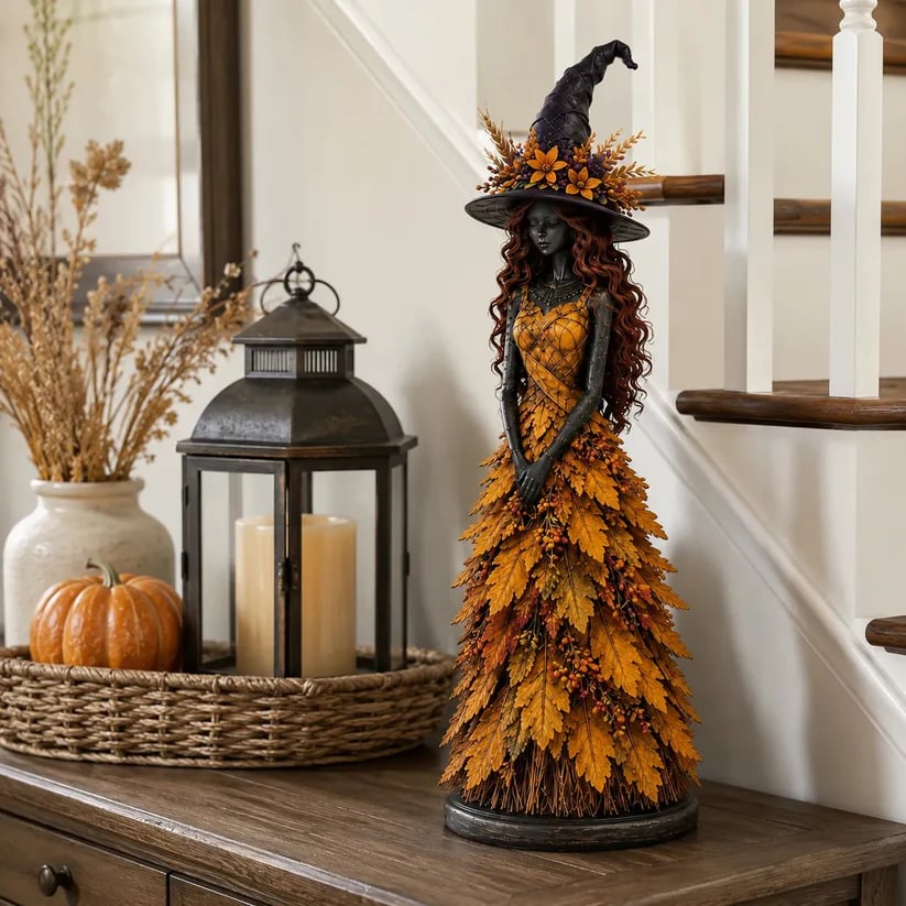 💥LAST DAY 49% OFF - 🧙 Enchanted Autumn Witch Figurine