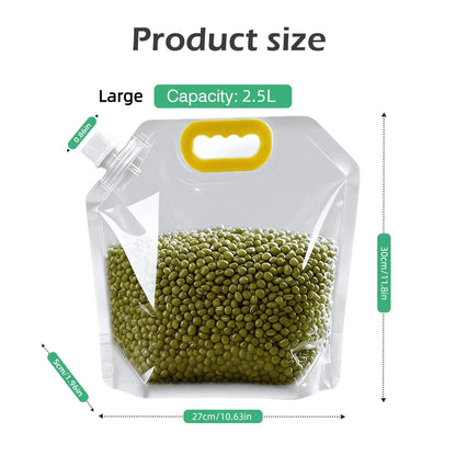 5 Counts Reusable Food Sealed Bags