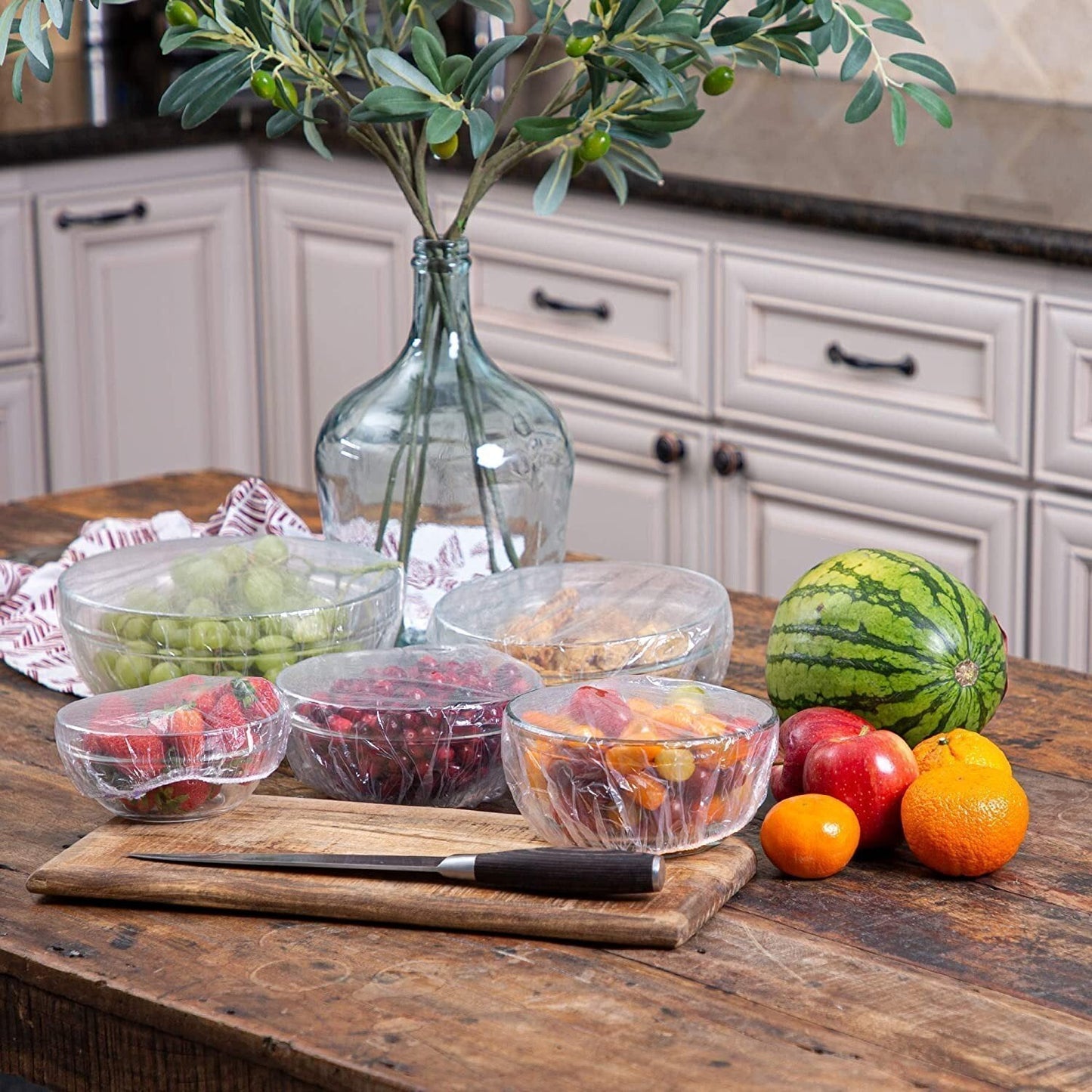 🍓 Elastic Food Fresh-Keeping Covers 🥗 Food-Grade Stretch Lids for Bowls, Plates, Fruits & Leftovers