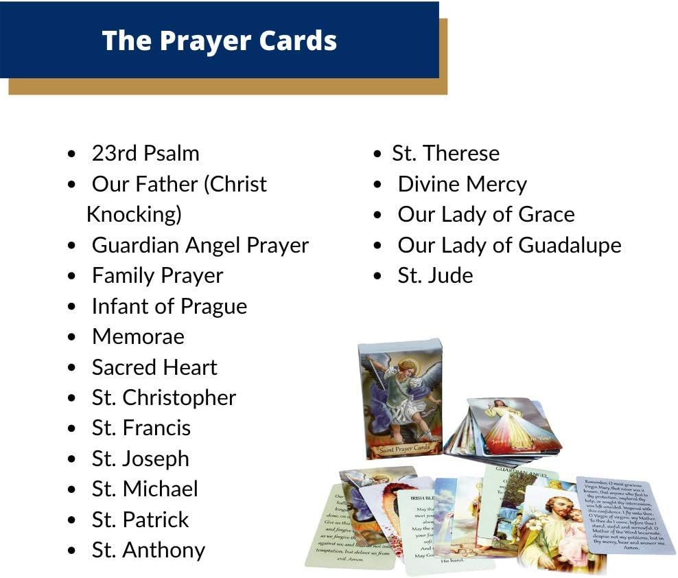 🙏Catholic Faux Leather Holy Card Holder – Pocket Prayer Card Organizer with Snap Closure🎁