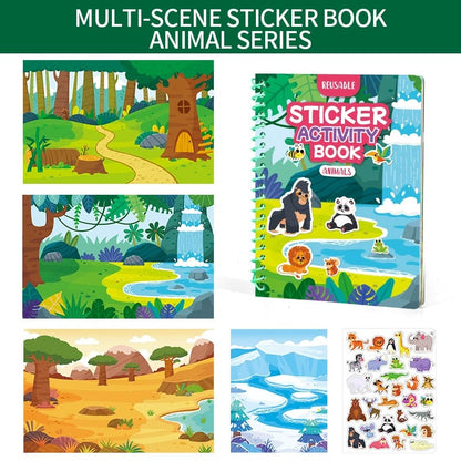 🌟 Reusable Jelly Sticker Activity Book for Kids