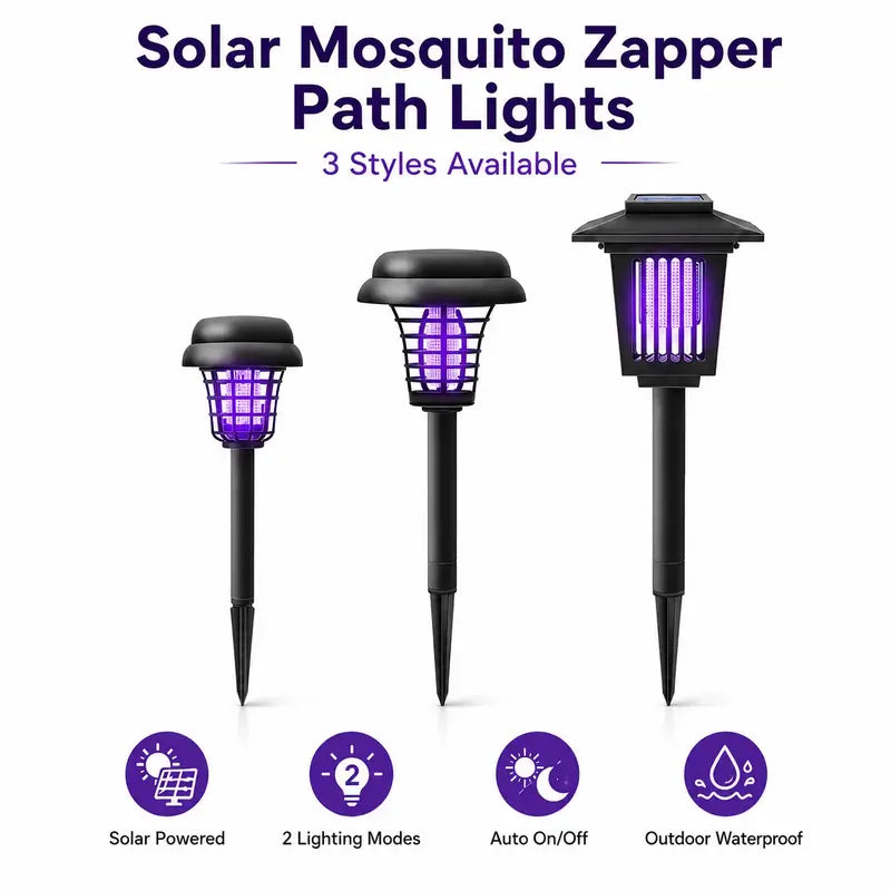 Solar Mosquito Killer Lamp | 3-in-1 Outdoor Light & Bug Zapper
