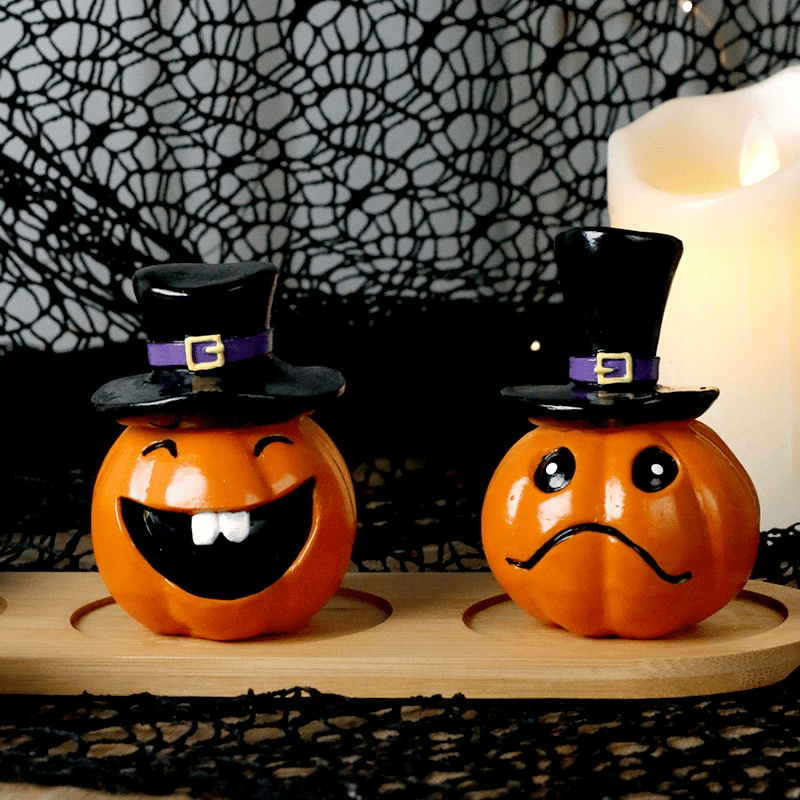 Halloween Spooky Pumpkin-Head Resin Ornament🎃