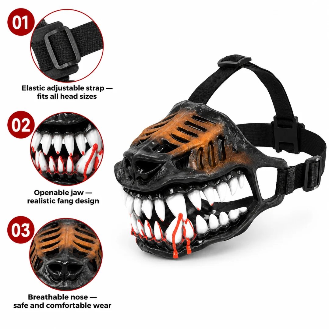 🔥🐶 Hell Hound Monster Muzzle🔥🎃