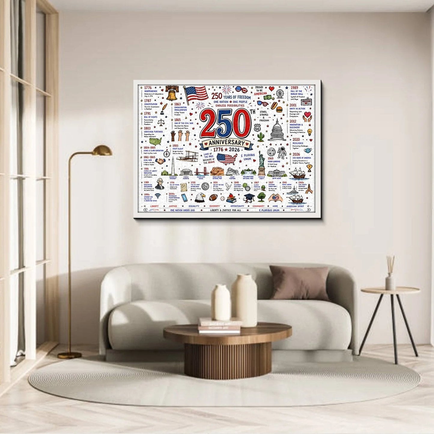 Patriotic America Jigsaw Puzzle 1000 Pieces
