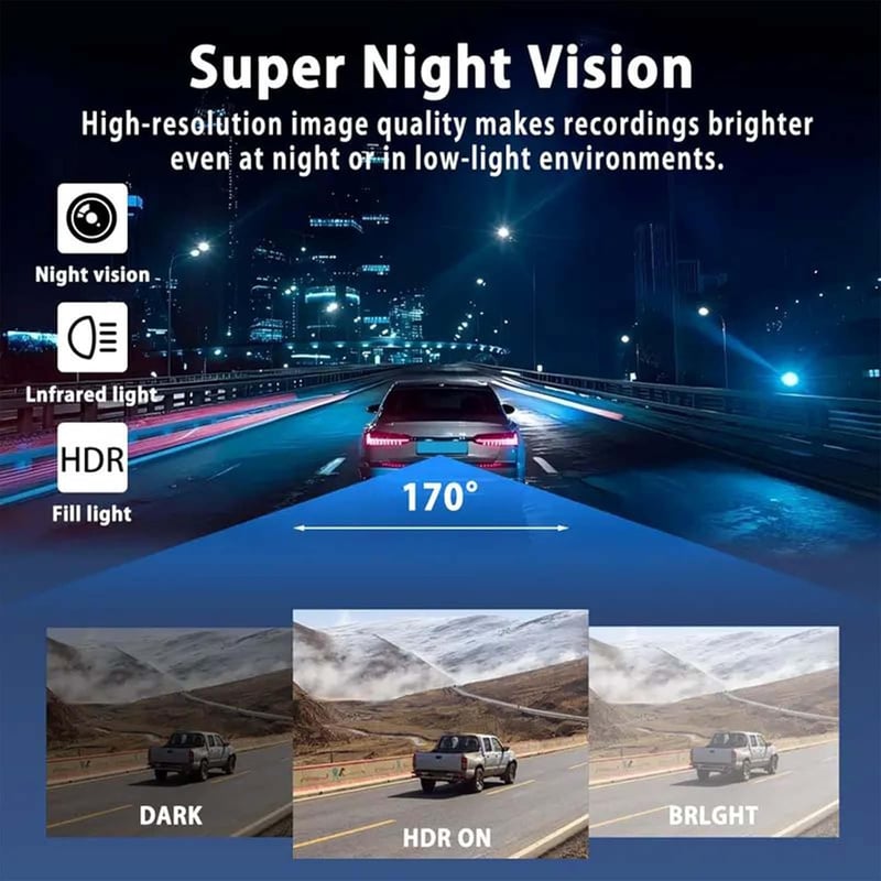 🎁LAST DAY 49% OFF🔥Full View Car Dash Cam System