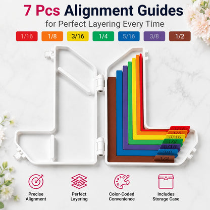 Card Making Alignment Guides Set | Create Perfectly Aligned Handmade Cards Without Guesswork or Crooked Corners ✨