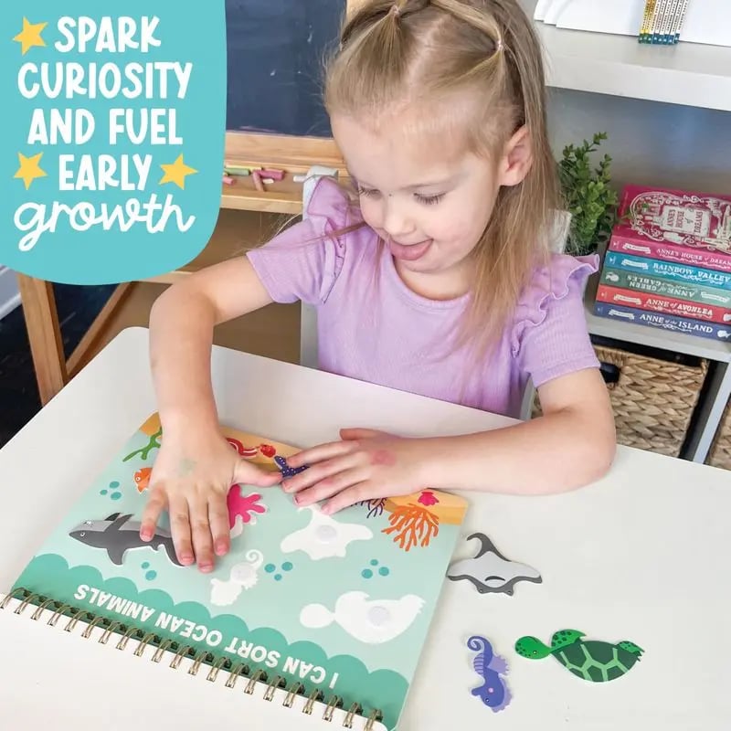 🎉"My First Busy Book" Montessori Interactive Quiet Book, Screen-Free Educational Travel Activity Book for Toddlers 3-8