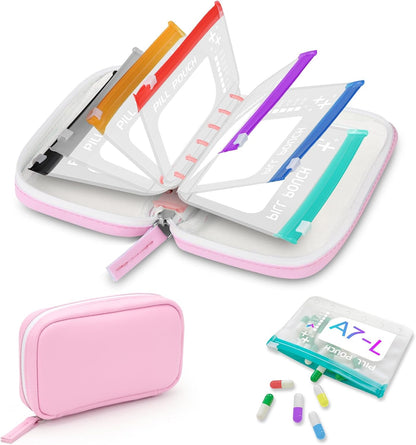 📌 Waterproof Pill Organizer-Large BPA-Free Weekly Medicine Organizer💊