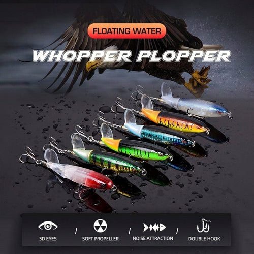 🦈 Elite Surface Predator: Multi-Jointed 360° Rotating Tail Lure