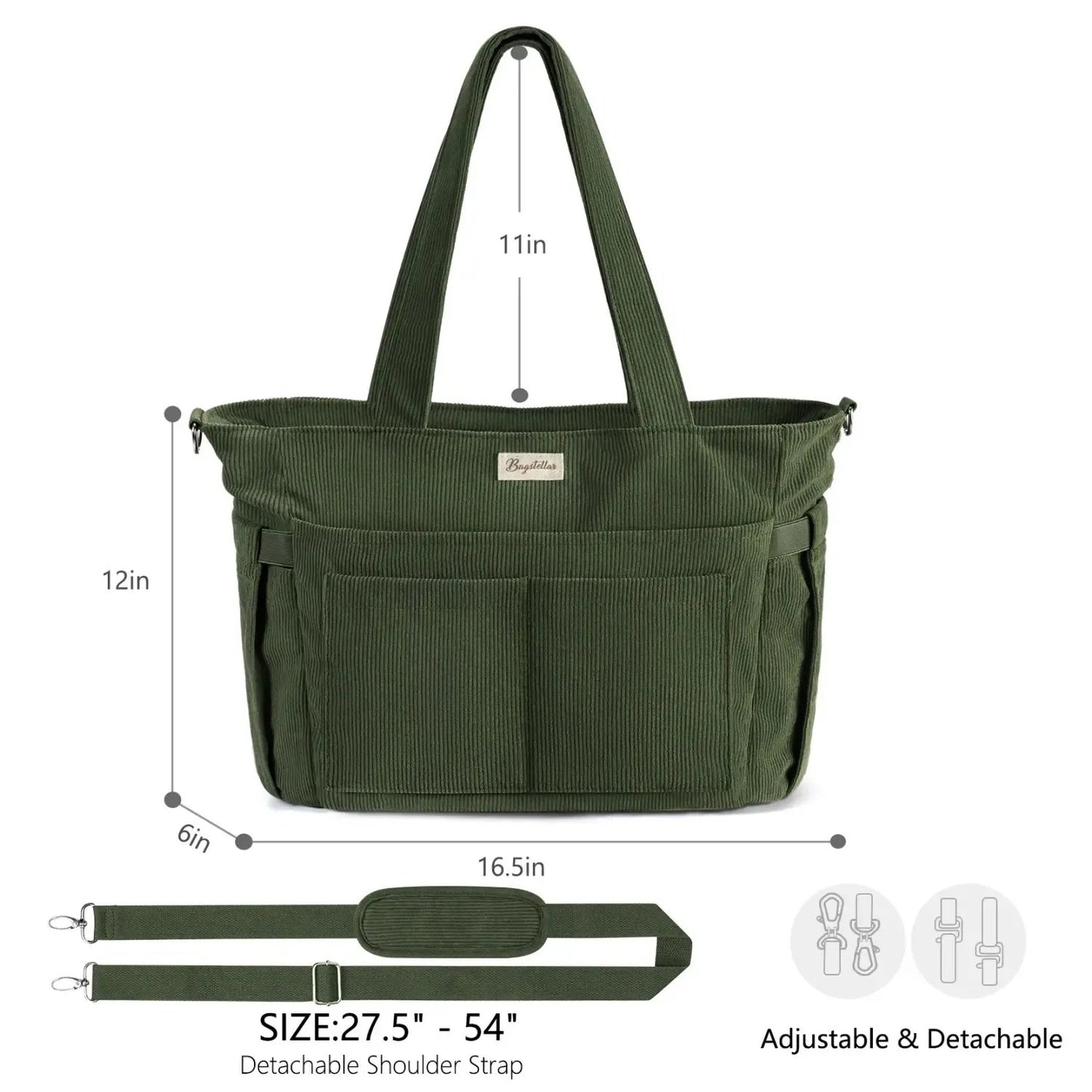 💕Hot sale 50% OFF👜 CORDUROY TOTE BAG FOR WOMEN