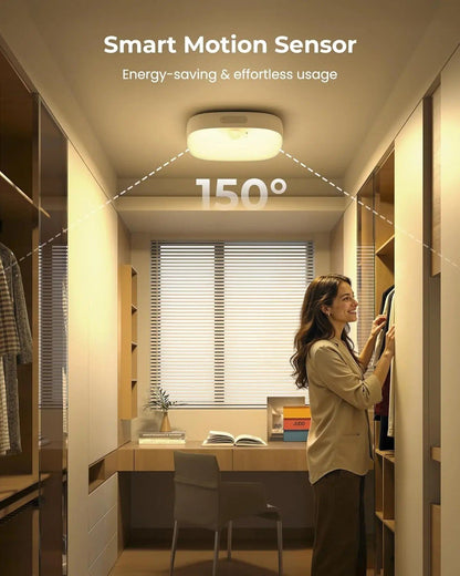⚡Hot Sales 49% OFF🔥Shower Lights IP65 Waterproof, Motion Sensor Ceiling Light, Rechargeable Closet Light with 10000mAh Battery