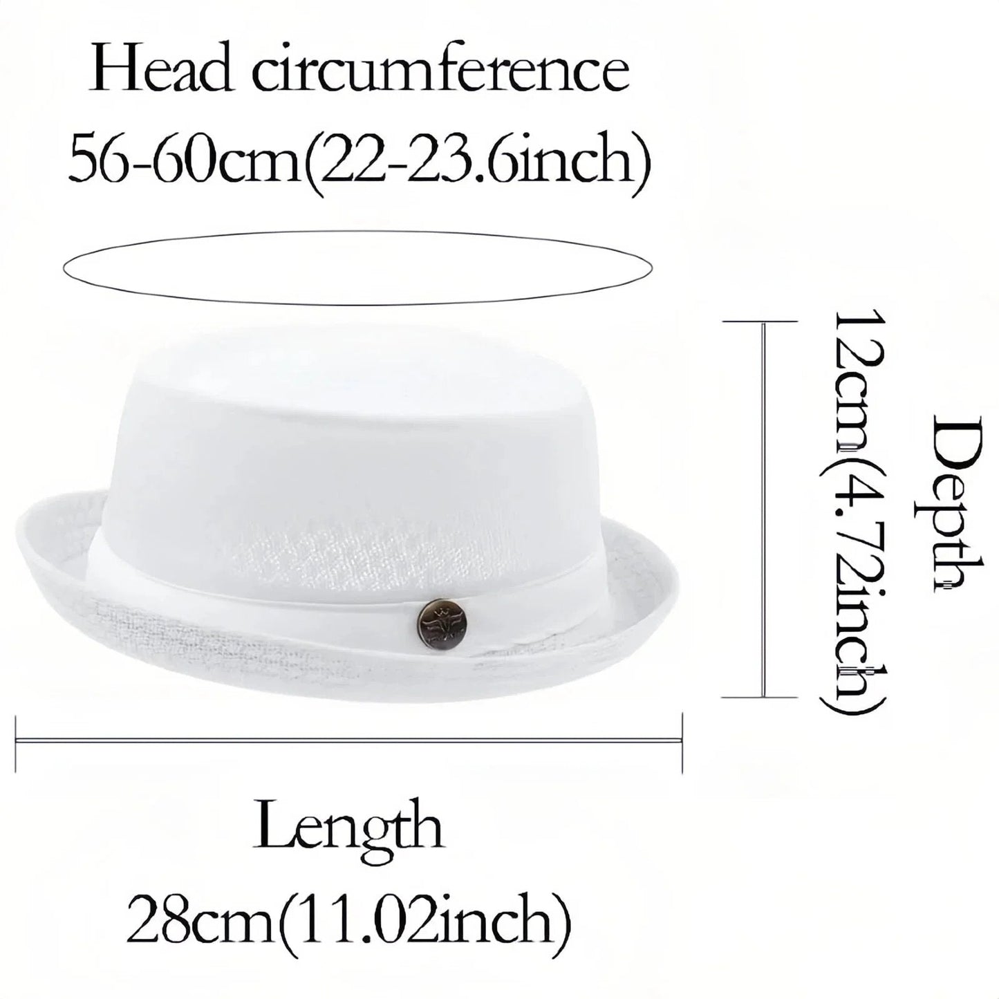 Unisex Breathable Mesh Pork Pie Hat