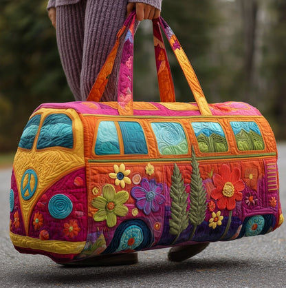🔥Last Day 49% OFF -🚌👜Hippie Van Quilted Duffle Bag