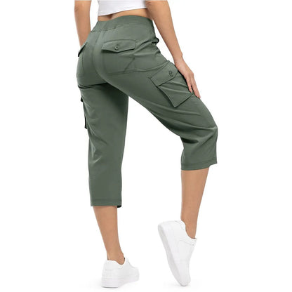 Women's Lightweight Hiking Capris: Quick-Dry, 6 Pockets, Loose Fit