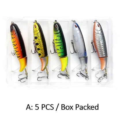 🦈 Elite Surface Predator: Multi-Jointed 360° Rotating Tail Lure