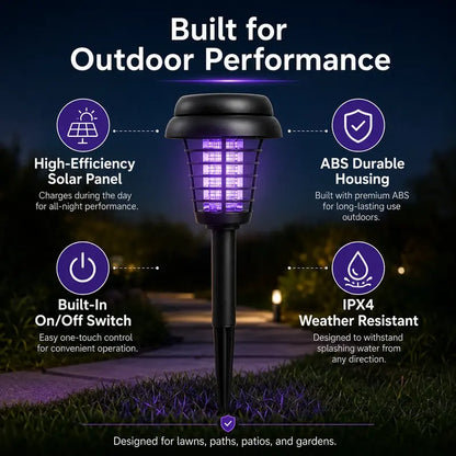 Solar Mosquito Killer Lamp | 3-in-1 Outdoor Light & Bug Zapper