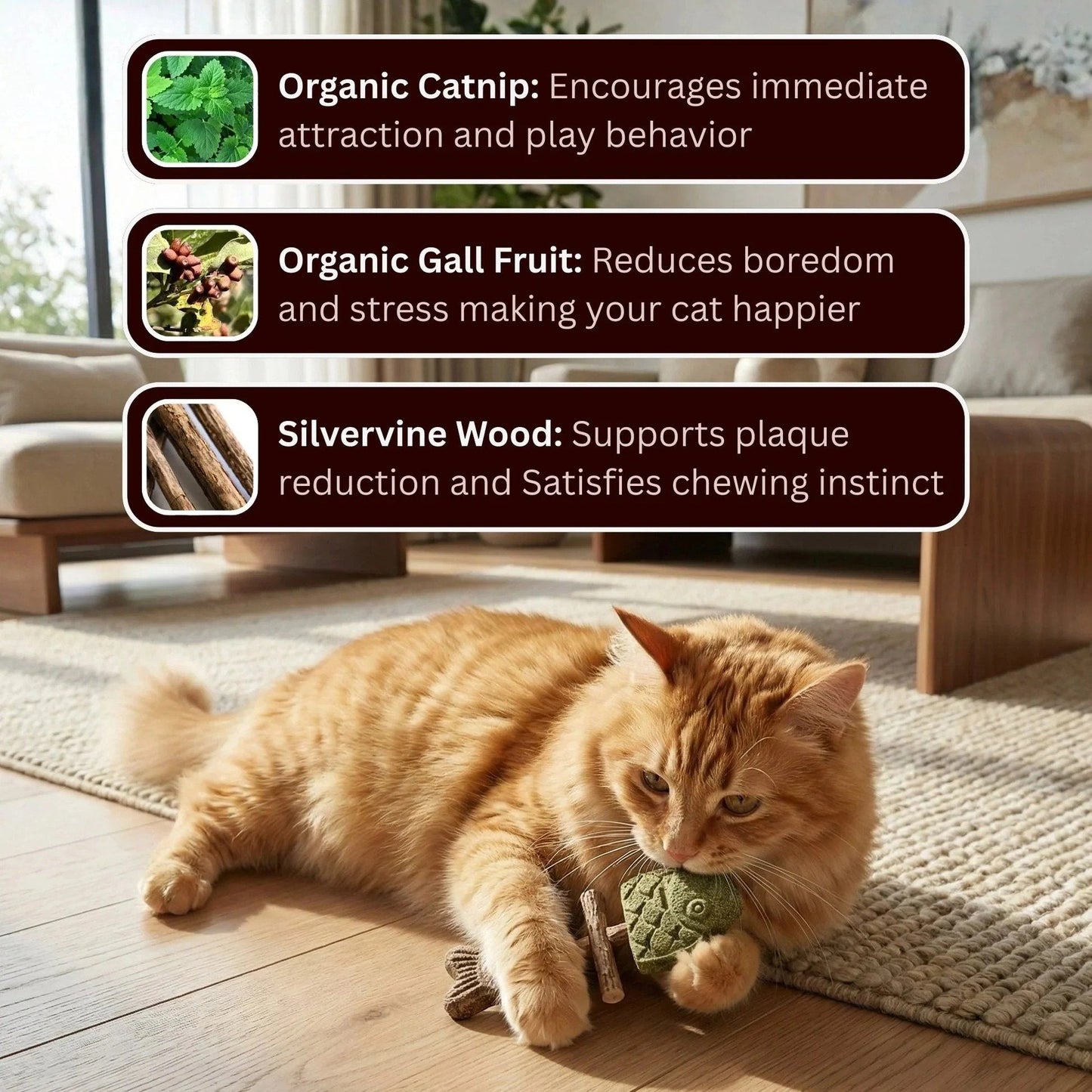 Day Sale 50% OFF - Catnip & Silvervine Chew