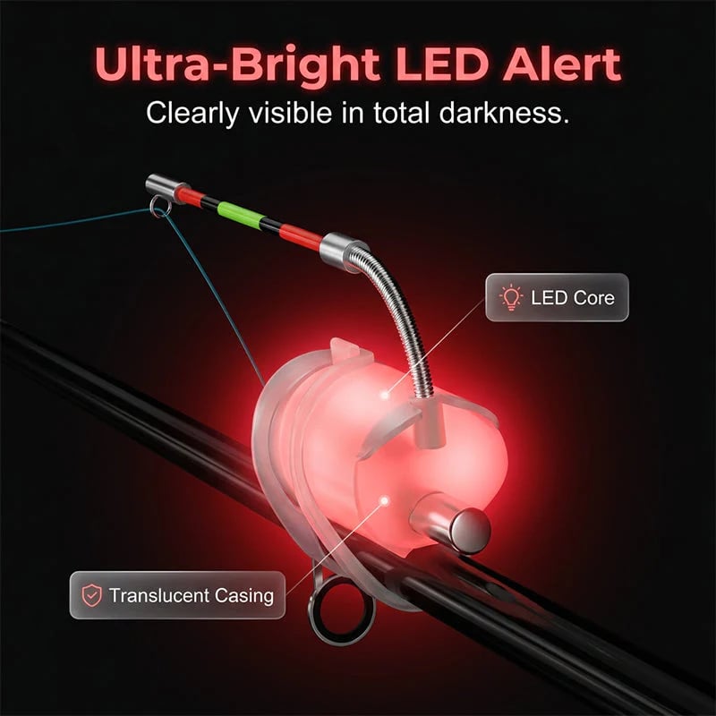 🎣 LIMITED-TIME✨ Electronic Fishing Bite Alarm – Instant Light & Sound Alert 🎯