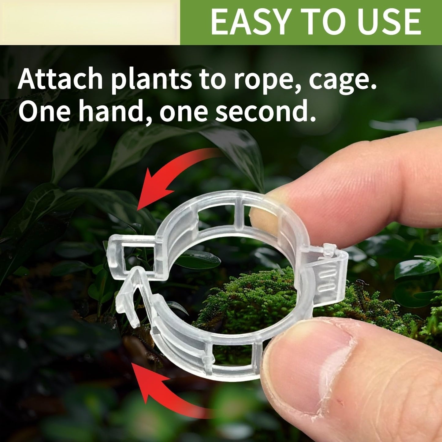 🔥300Pcs Heavy-Duty Tomato Trellis Clips