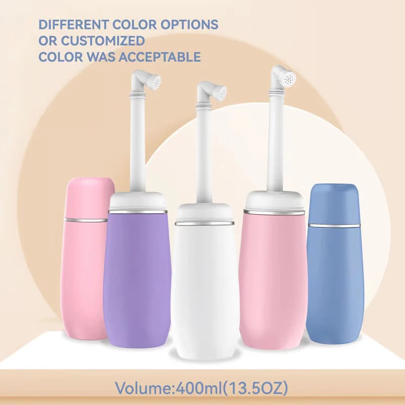💧Portable Bidet 🧼– 🕌Perfect for Wudu & Daily Hygiene, 13.5 oz, Leak‐Proof