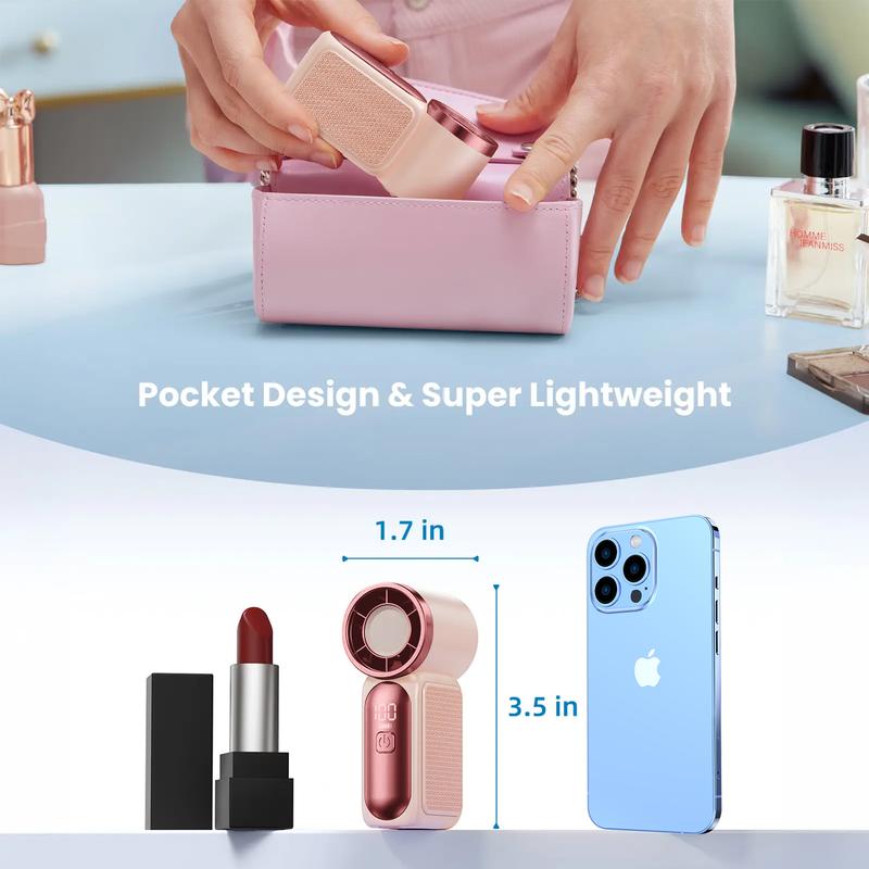 🥳2026 HOT SALE🥳💞50K+ SOLD!💨❄️ 50% OFF! Turbo Handheld Fan – 16900 RPM, 6 speeds, LED display. 3000mAh battery, 10.7hrs cooling. Pocket‑sized power! 🌬️✨